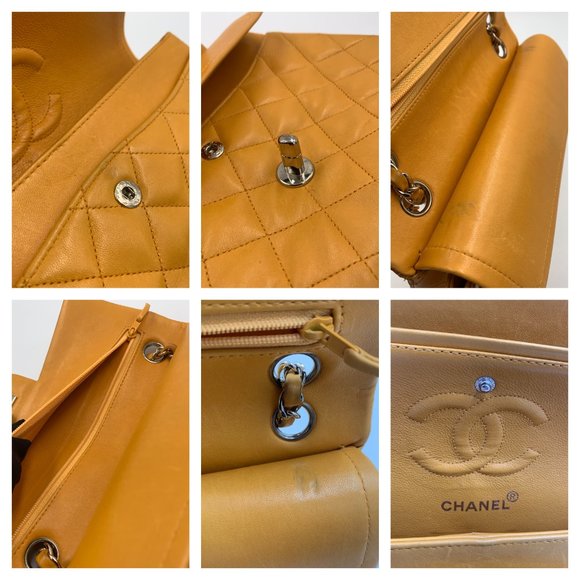 Authentic CHANEL Classic Small Flap Orange Bag - Picture 8 of 14